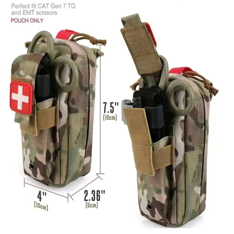 Tactical Molle Tourniquet Scissors Waist Pack EDC First Aid Kit Medical Pouch US