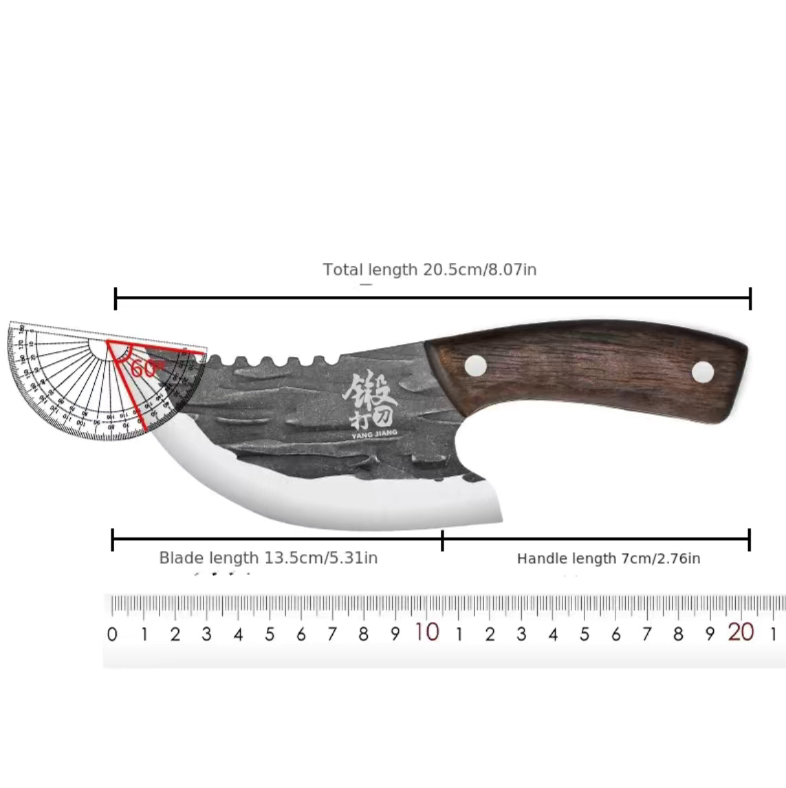 Premium Stainless Steel 5 inch Blade Outdoor Cooking and Fish Slicing Knife