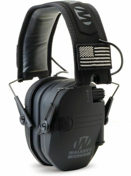 Walkers GWP-RSEMPAT Razor Patriot Ear Protection- Black